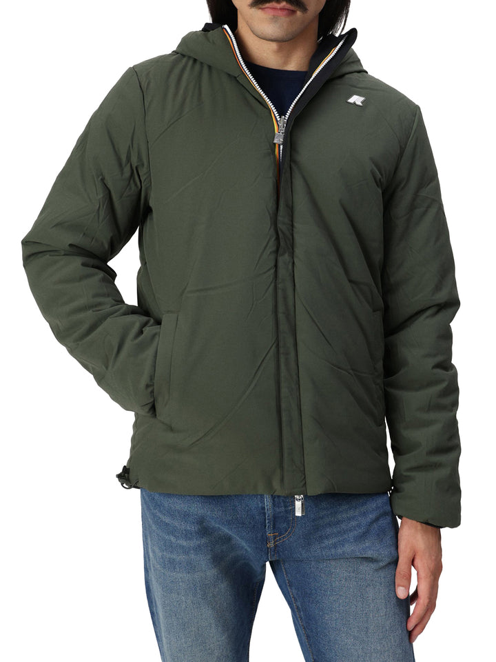 K-Way Giubbino Uomo K6128vw Jack St Warm Double Nero/verde