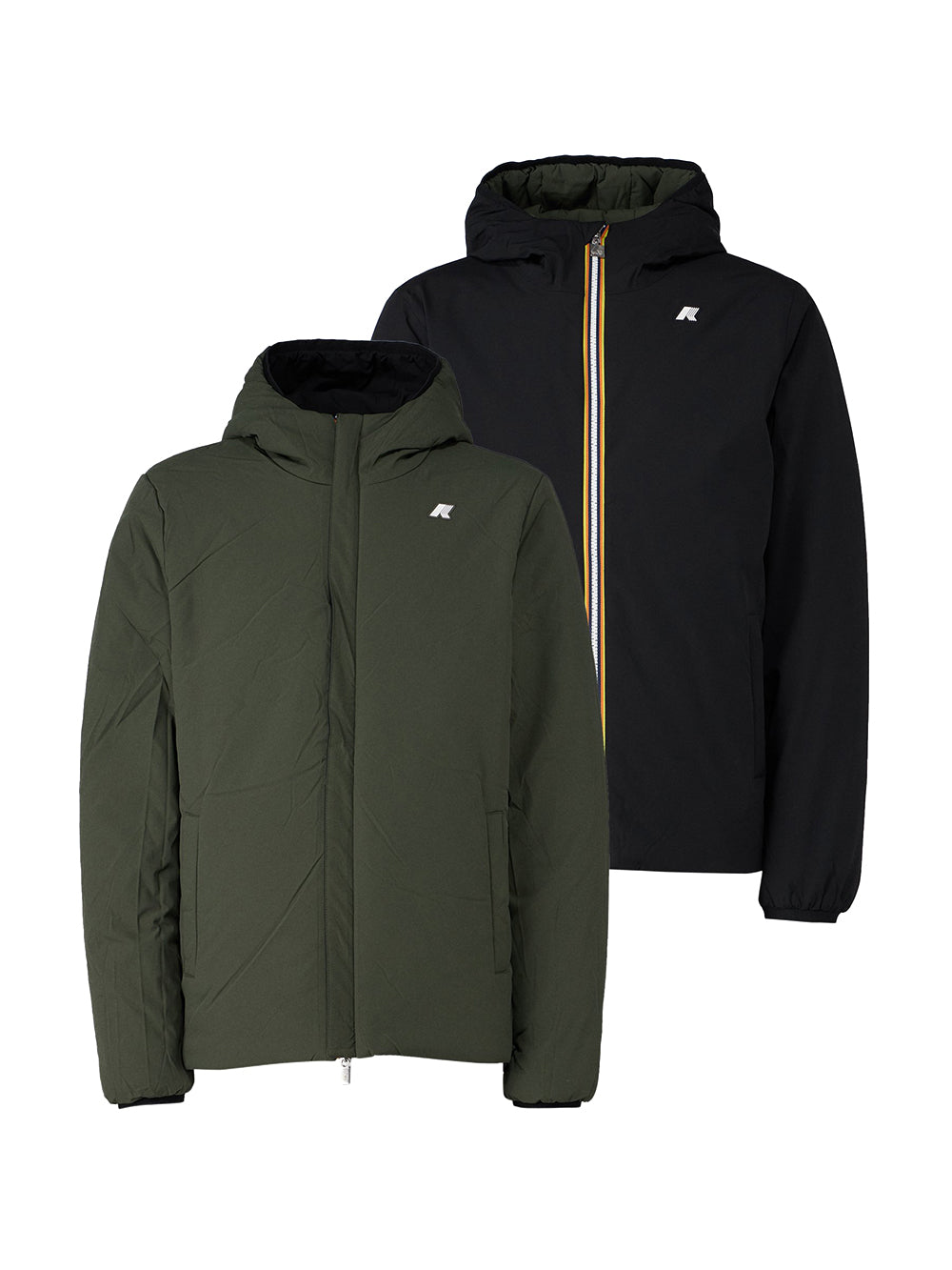 K-Way Giubbino Uomo K6128vw Jack St Warm Double Nero/verde