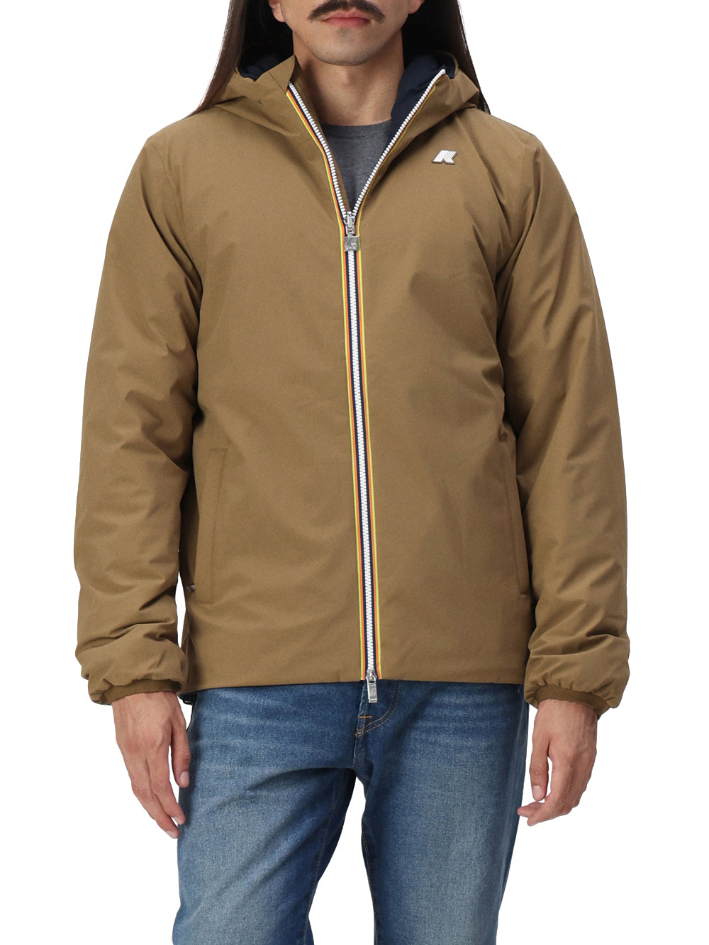 K-Way Giubbino Uomo K6128vw Jack St Warm Double Beige/blu