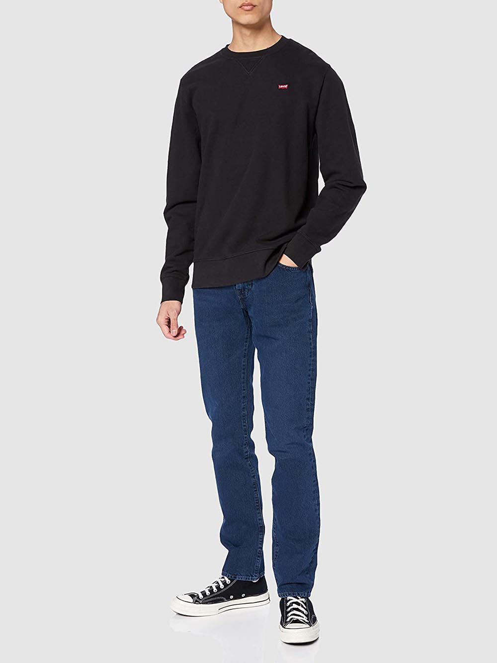 Levi's Felpa Uomo The Original Hm Crew 35909 Nero