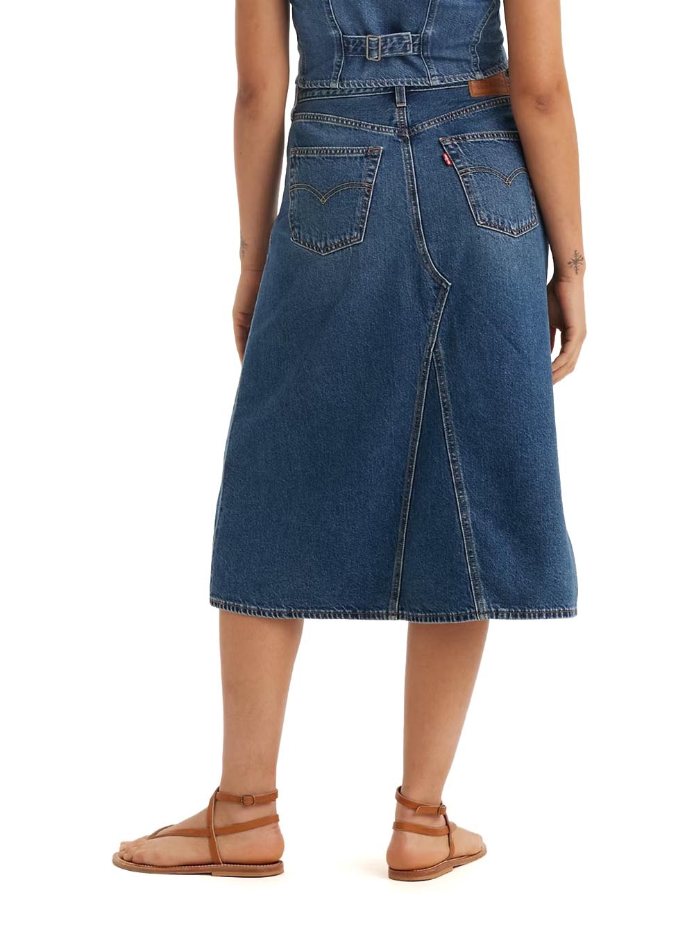 Levi's Gonna Donna Hr A-Line Decon Skirt A9316 Scuro