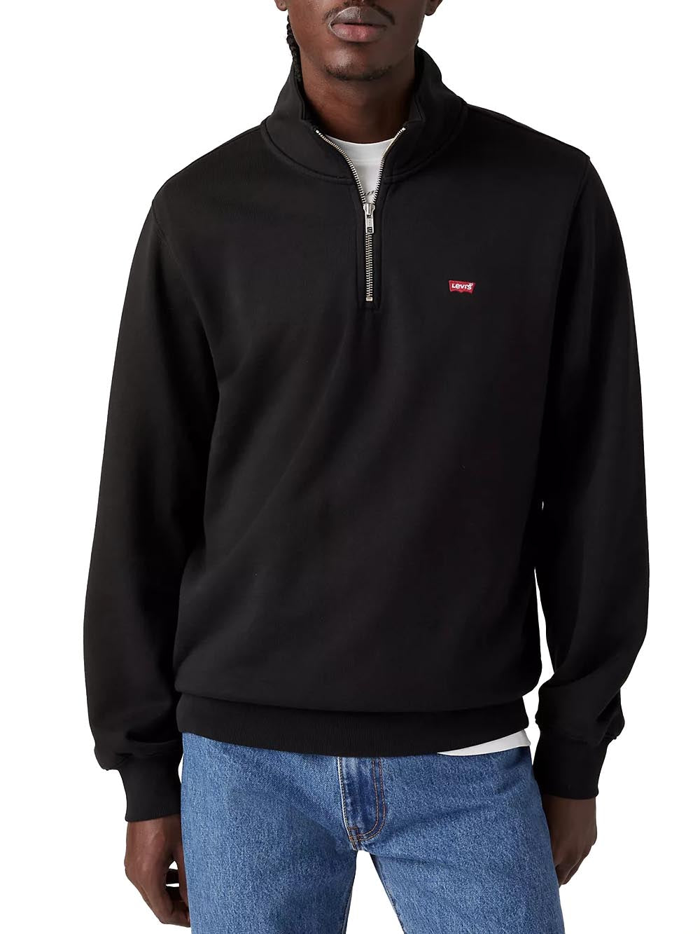 Levi's Felpa Uomo Original Hm 1/4 Zip A8606 Nero