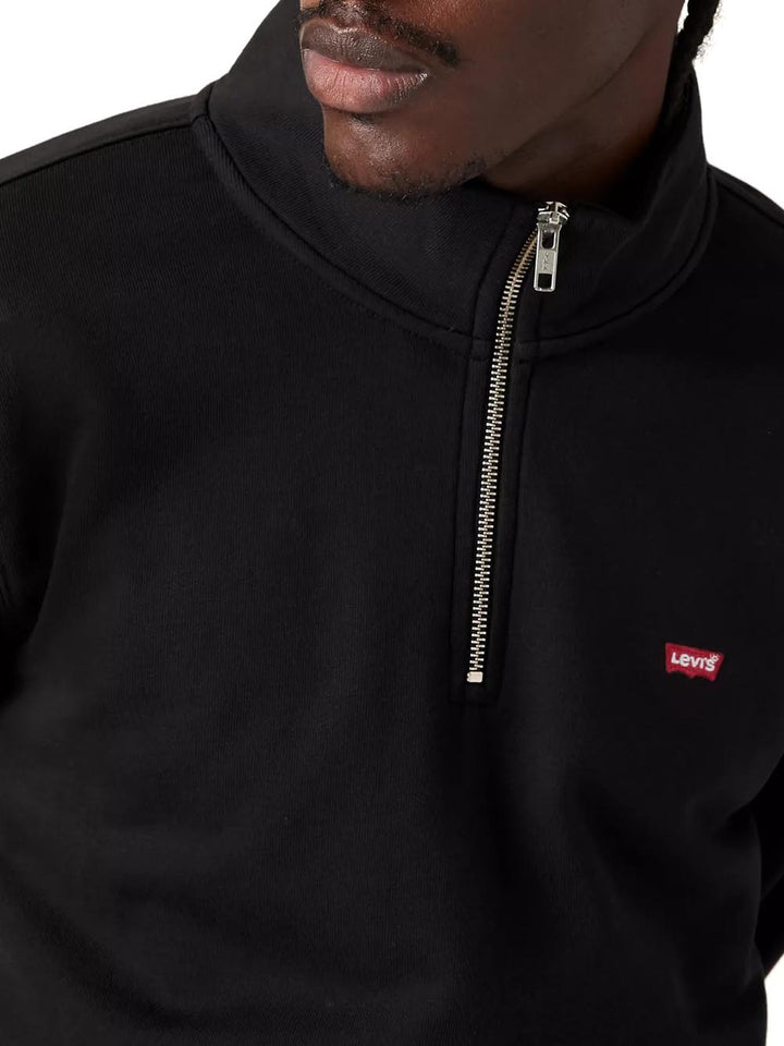 Levi's Felpa Uomo Original Hm 1/4 Zip A8606 Nero