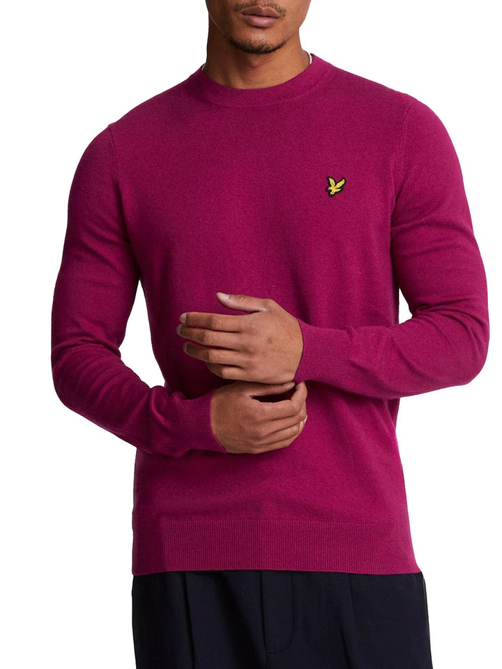 Lyle & Scott Pullover Uomo Kn2110v Bordeaux