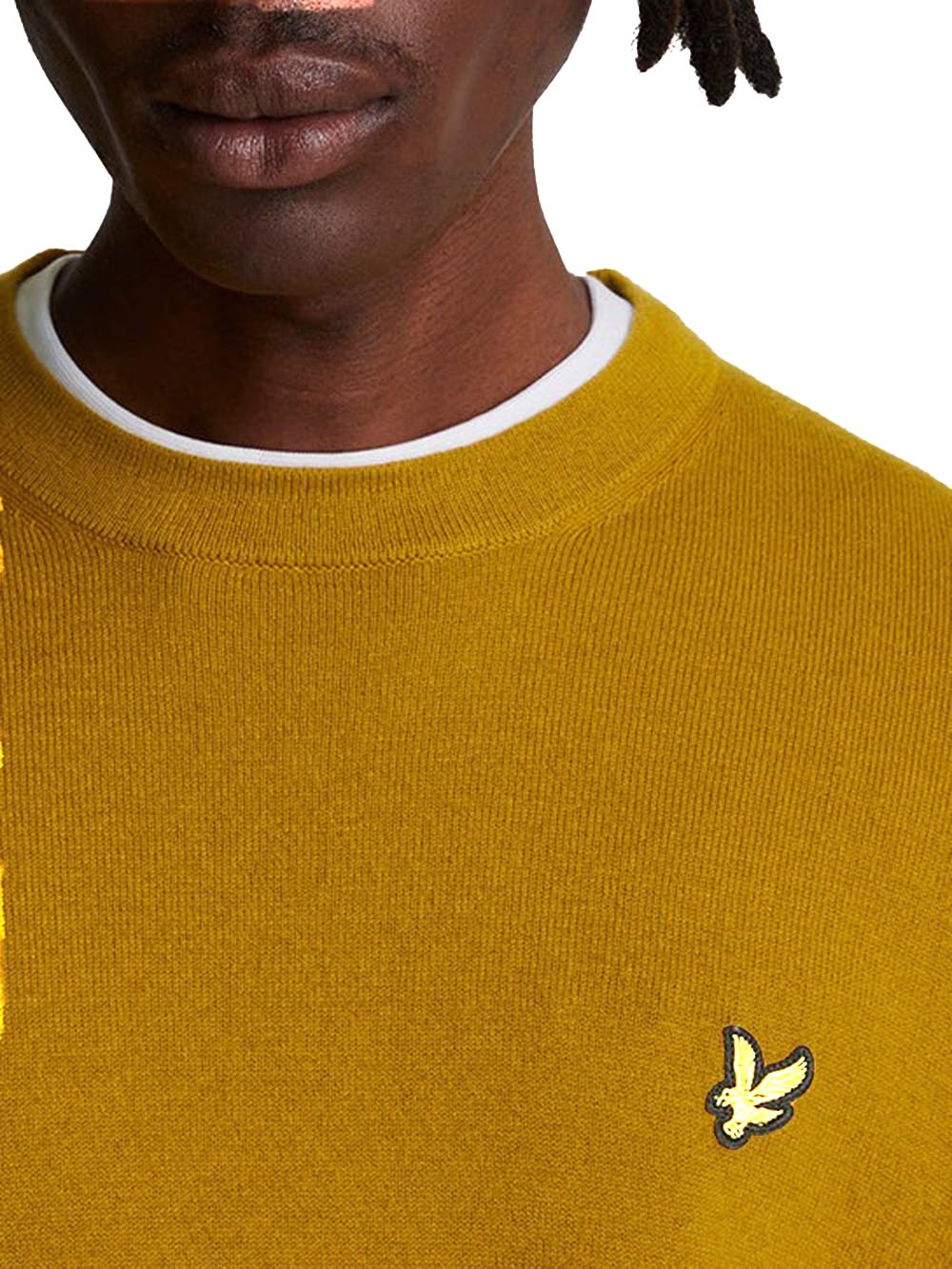 Lyle & Scott Pullover Uomo Kn2110v Giallo ocra