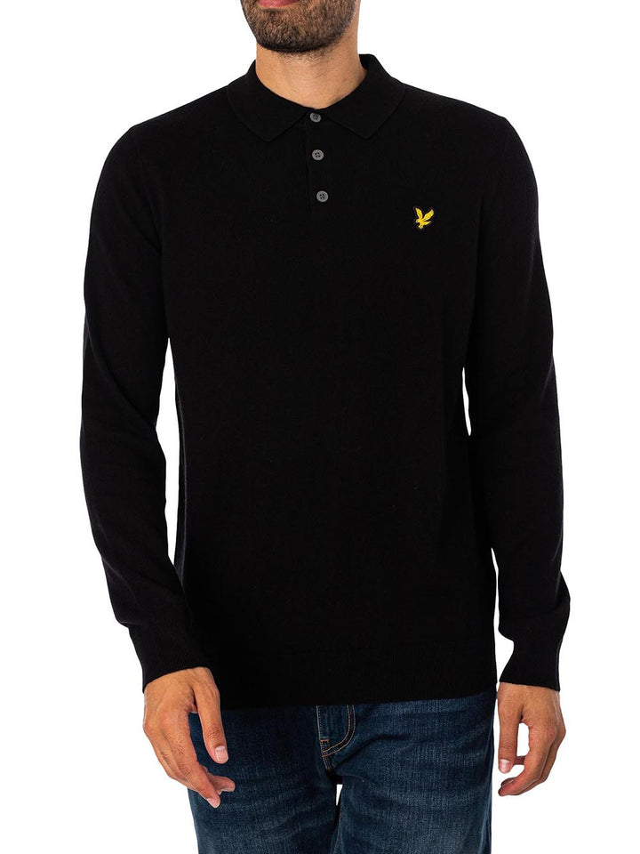 Lyle & Scott Polo Uomo Kn2113v Nero