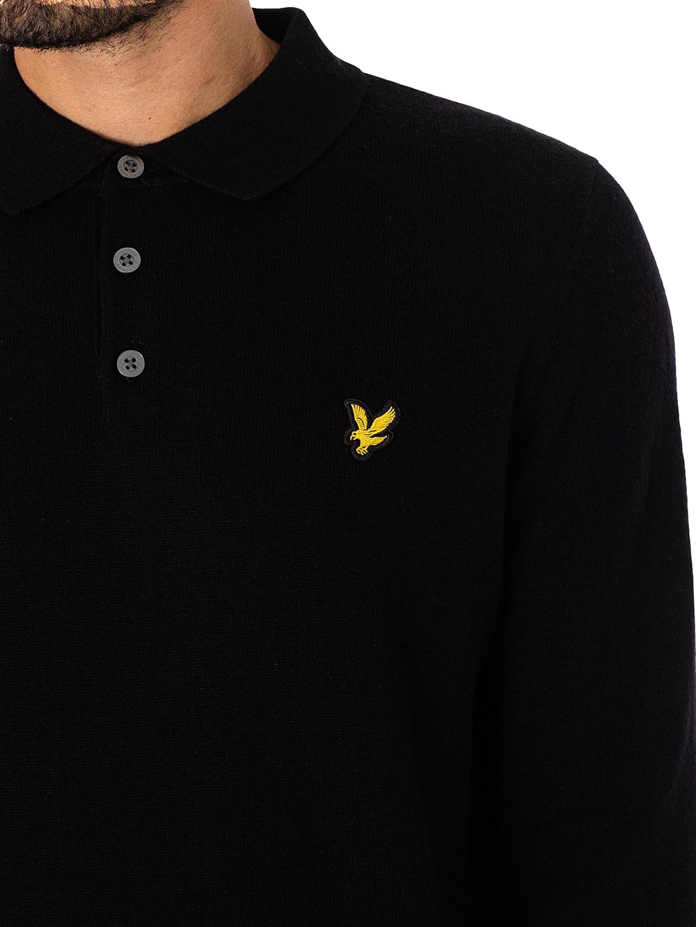 Lyle & Scott Polo Uomo Kn2113v Nero