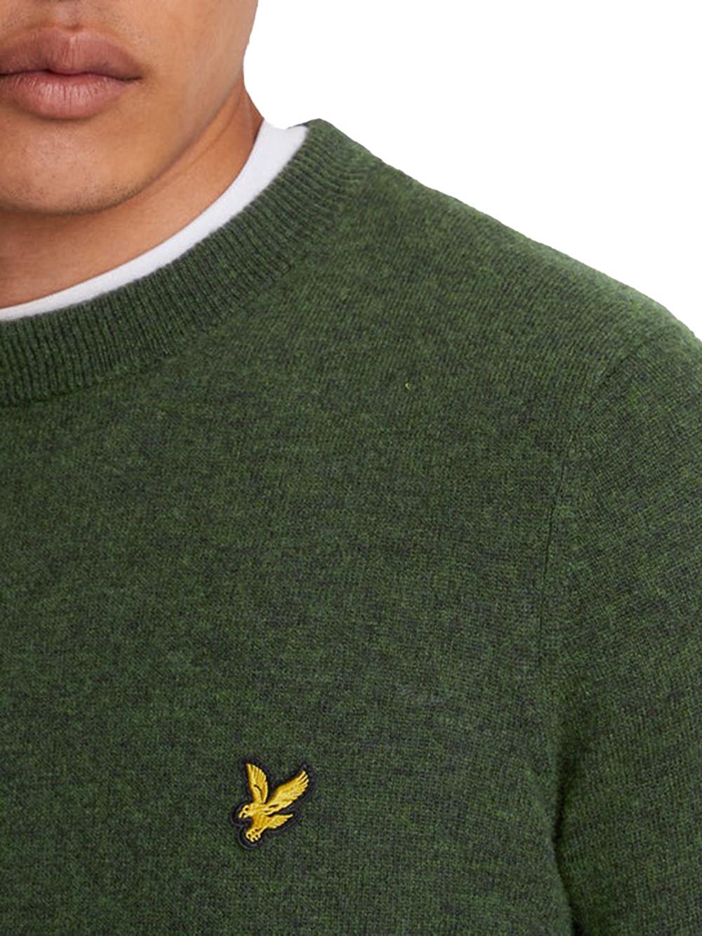 Lyle & Scott Pullover Uomo Kn2114v Verde bosco