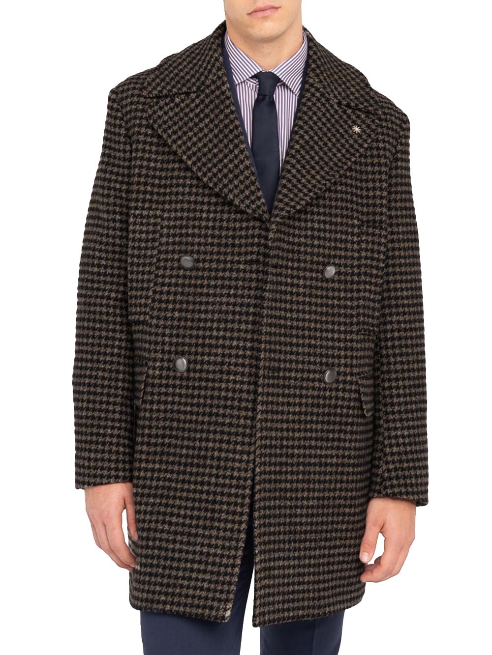 Manuel Ritz Cappotto Uomo 3732c4498y 243640 Nero verde