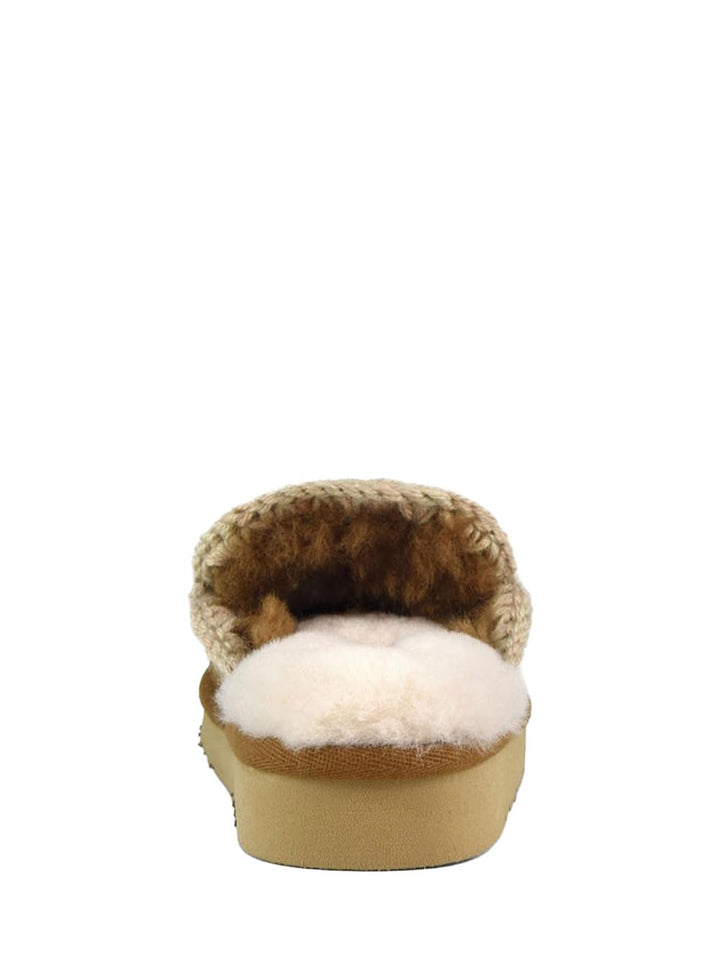 Mou Ciabatta Donna Eskimo Slipper 101125a Cognac