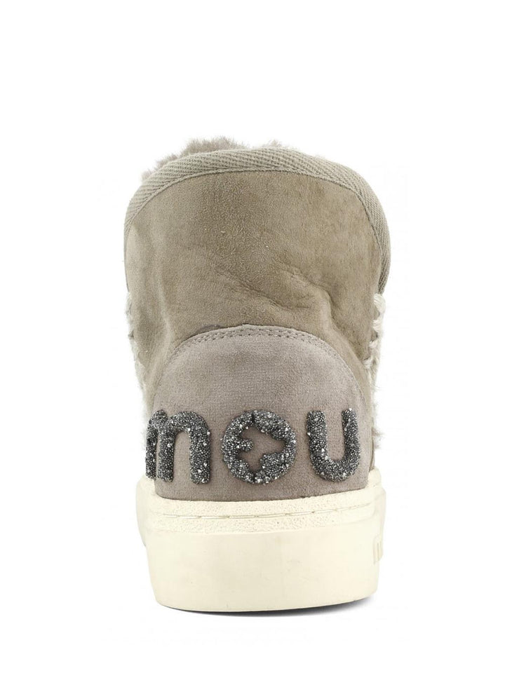 Mou Stivaletti Boot Donna Eskimo Sneak Bold Glitter Logo 411001a Tortora