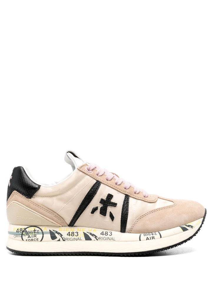 Premiata Sneakers Donna Conny Beige nero