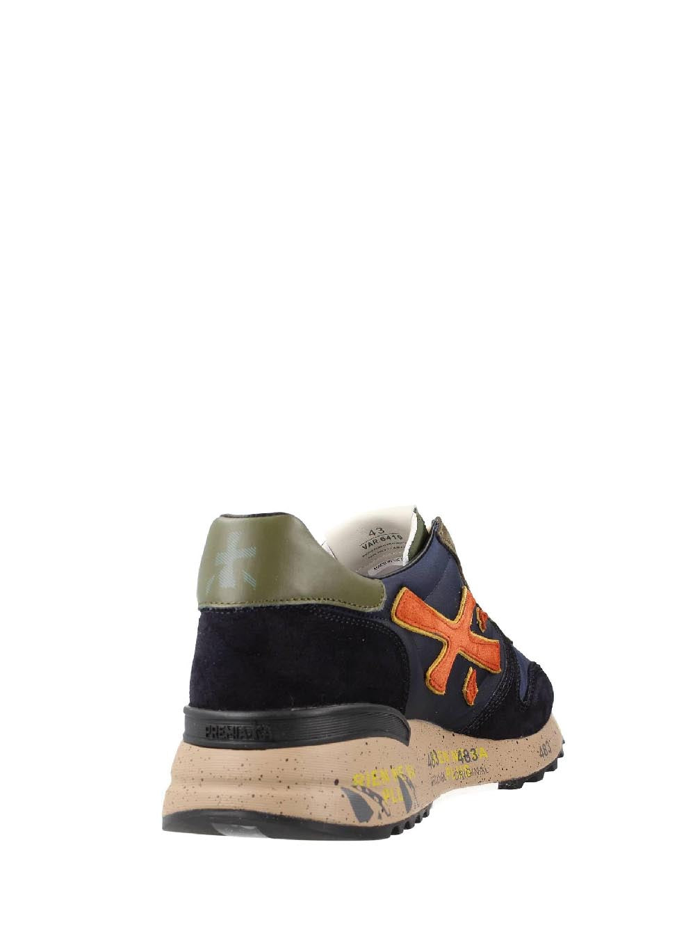 Premiata Sneakers Uomo Mick Blu arancio