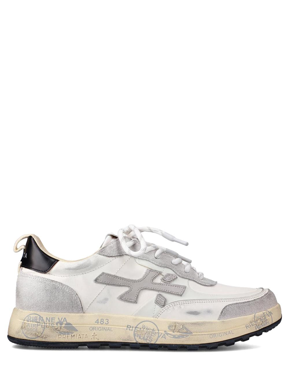 Premiata Sneakers Uomo Nous Bianco grigio