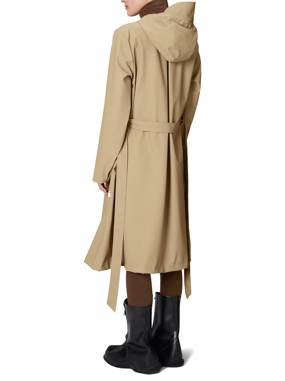 Rains Giubbino Donna A-Line Longer W Jacket W3 12040 Beige