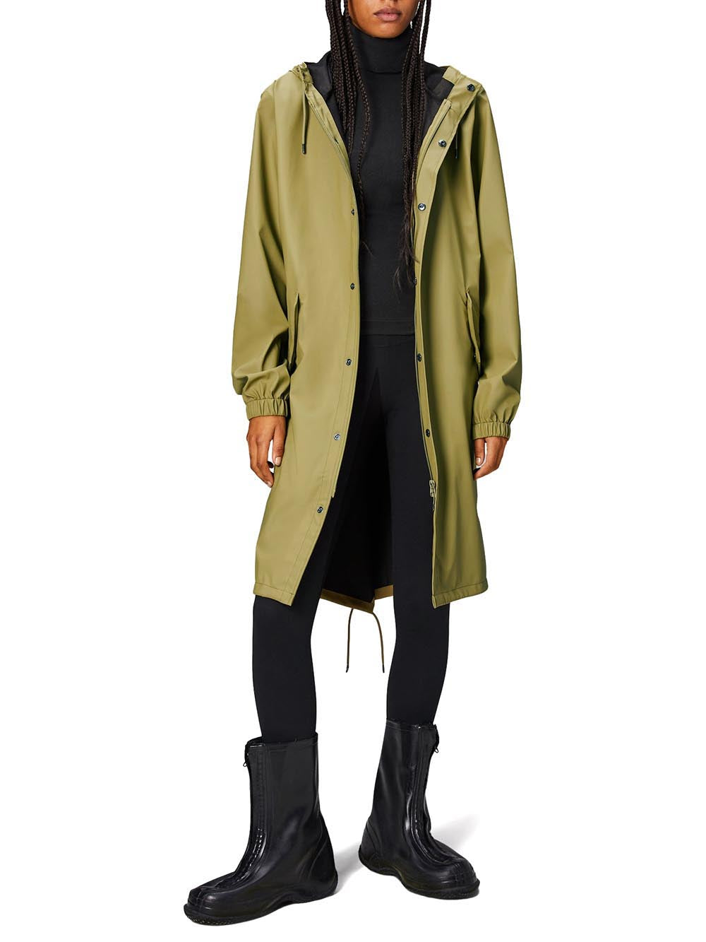 Rains Parka Unisex Fishtail Parka W3 18140 Verde