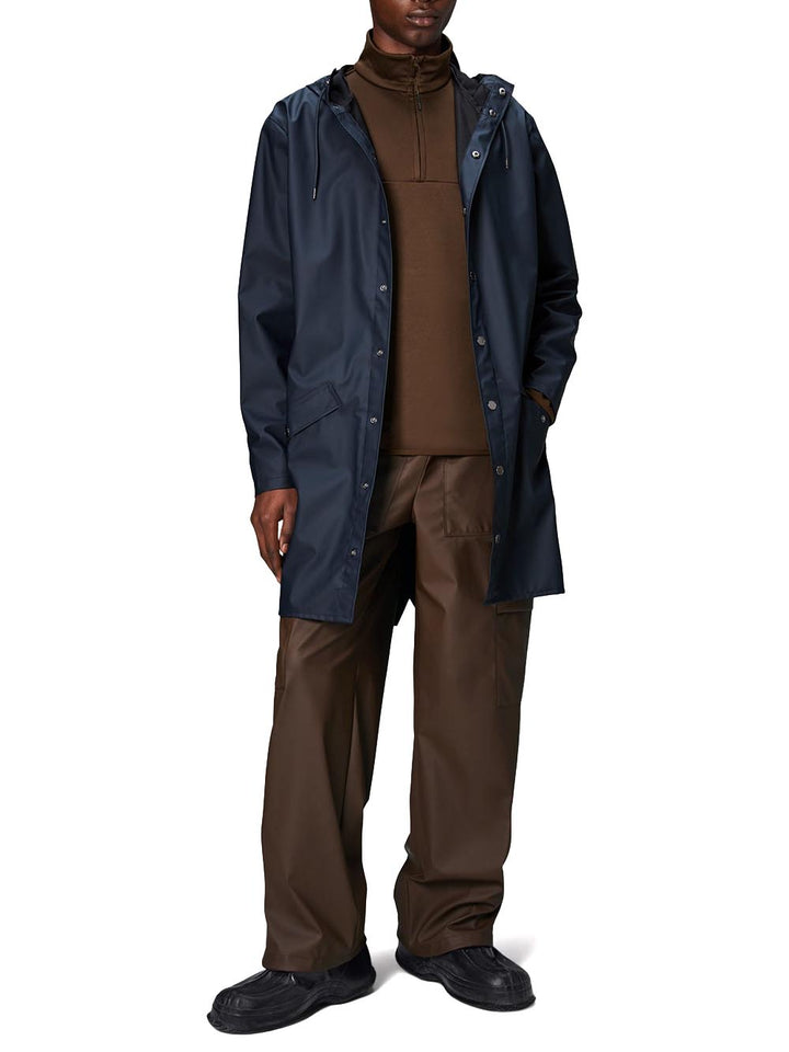 Rains Giubbino Unisex Long Jacket W3 12020 Blu