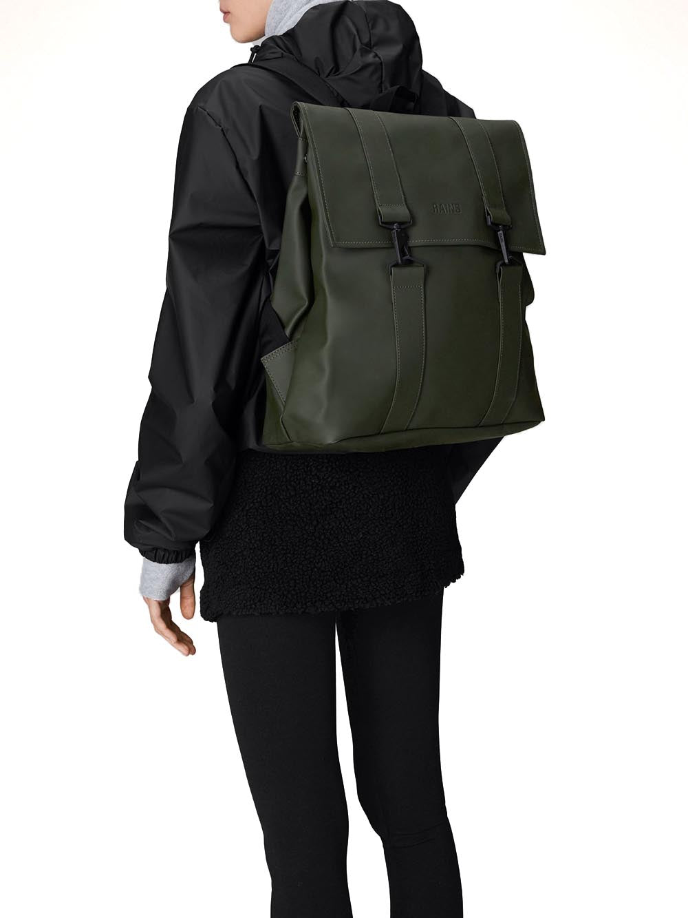 Rains Zaino Unisex Msn Bag W3 13300 Verde