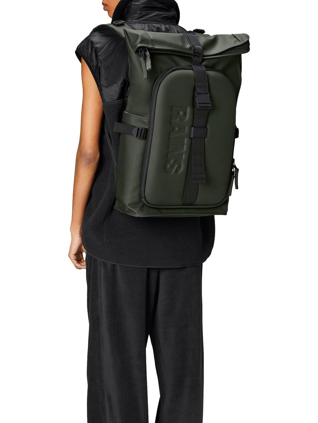 Rains Zaino Unisex Texel Moulded Backpack W3 13430 Verde