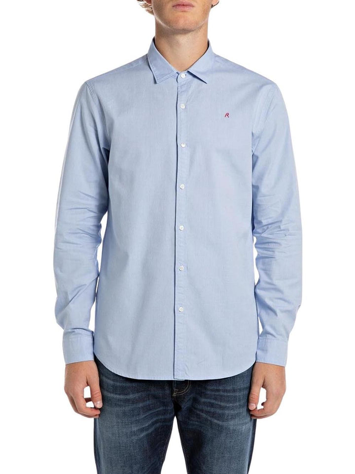 Replay Camicia Uomo M4118 .000.52706 Celeste