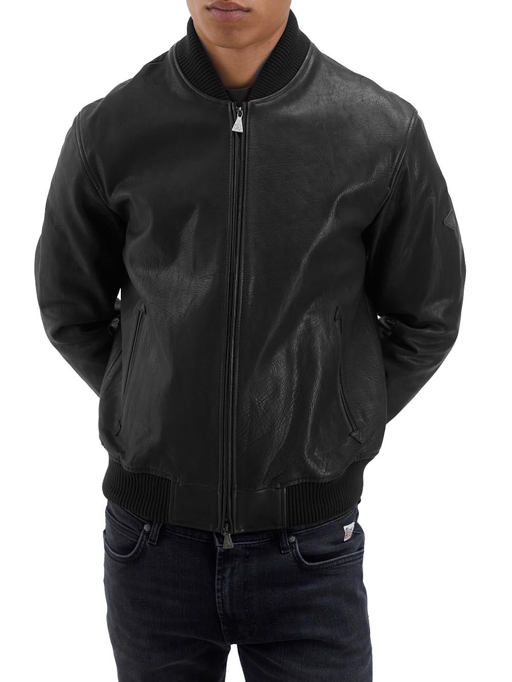 Roy Roger's Giubbino Uomo Bomber Man Rru835 Ck13 Nero