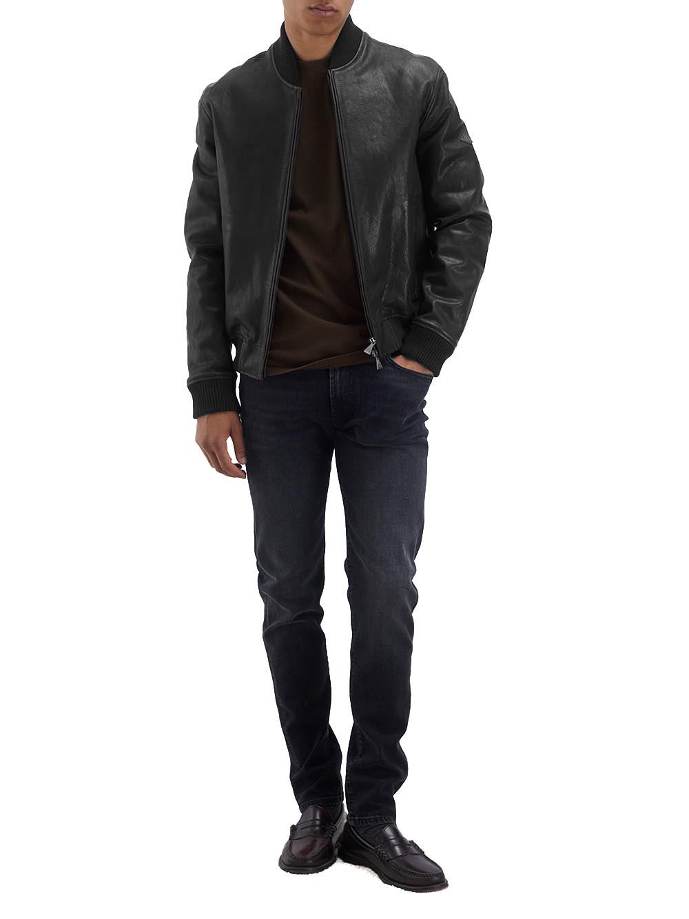 Roy Roger's Giubbino Uomo Bomber Man Rru835 Ck13 Nero