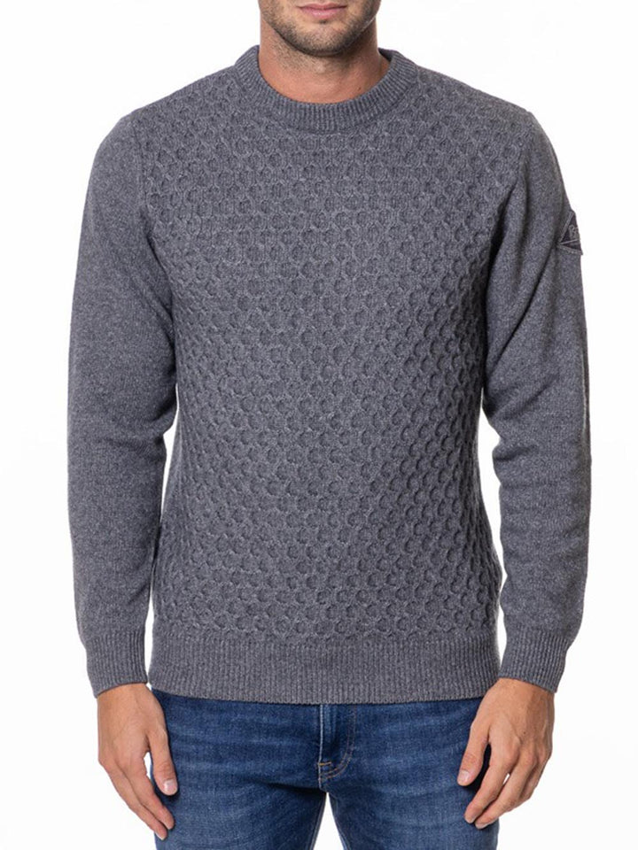 Roy Roger's Pullover Uomo Crew Neck Man Rru502 Ch95 Grigio