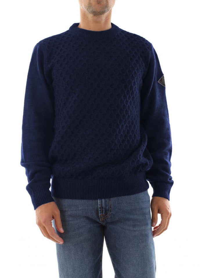 Roy Roger's Pullover Uomo Crew Neck Man Rru502 Ch99 Bluette