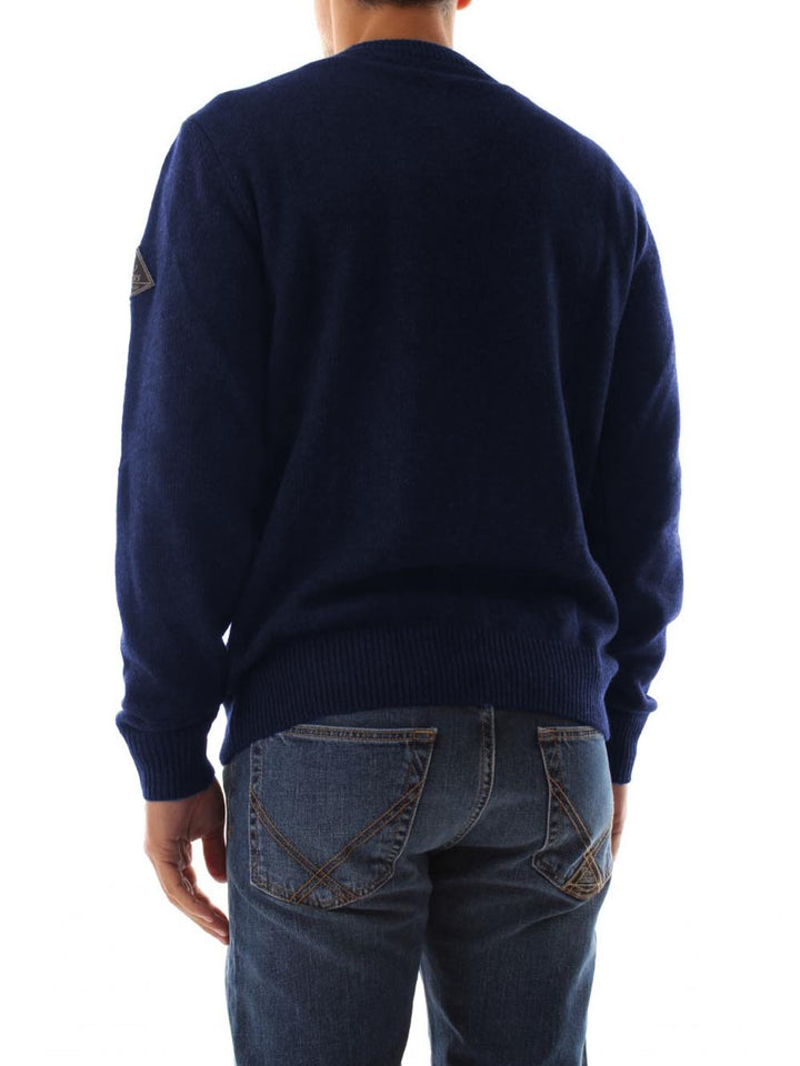 Roy Roger's Pullover Uomo Crew Neck Man Rru502 Ch99 Bluette