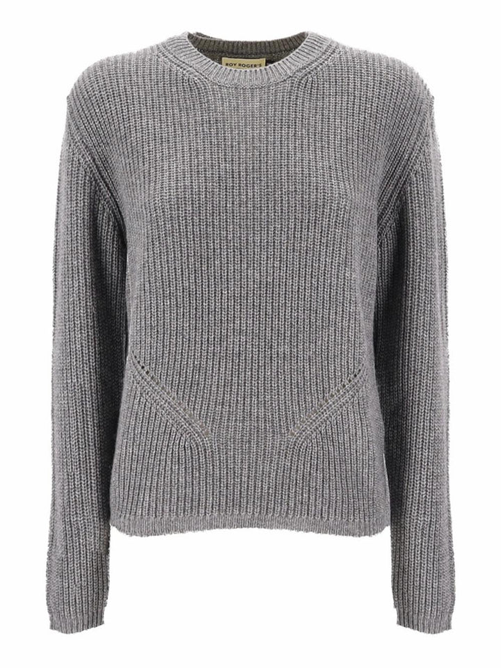 Roy Roger's Maglia Donna Crew Neck Woman Rnd559 Ch83 Grigio