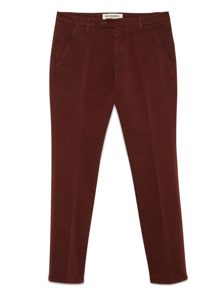 Roy Roger's Pantalone Uomo New Rolf Man Rru013 C870 Bordeaux