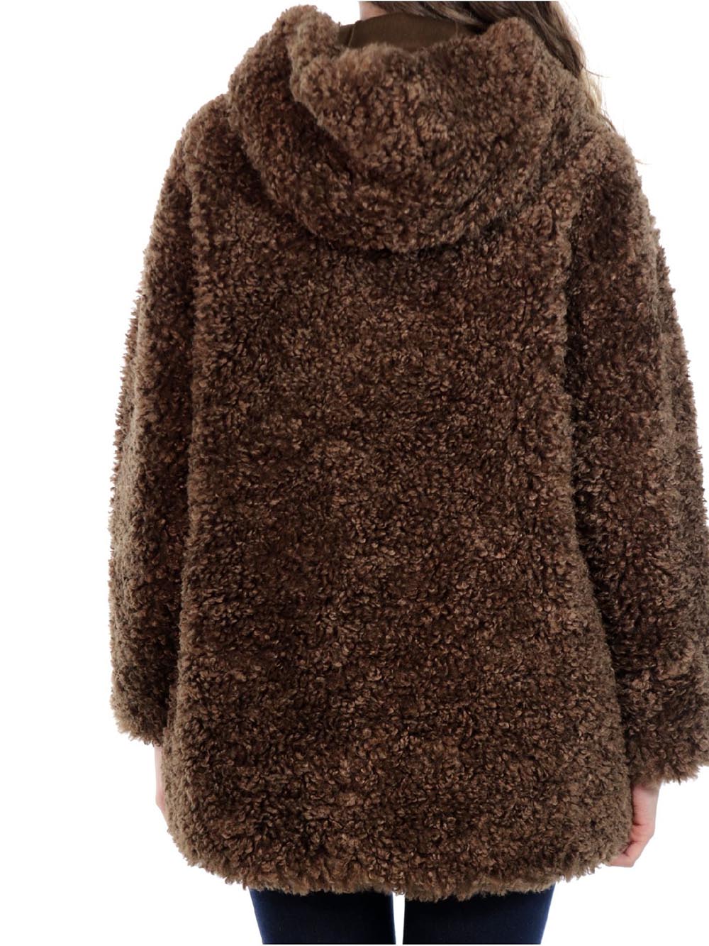 RRD Roberto Ricci Designs Giubbino Donna Lamb Hood Wom Jkt W24571 Marrone