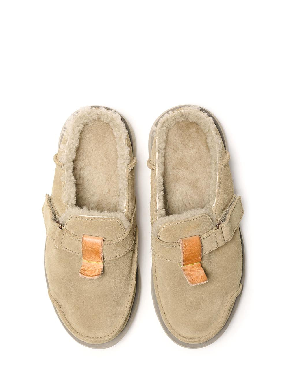 Satorisan Sabot Uomo Uwabaki Clog Strap Beige