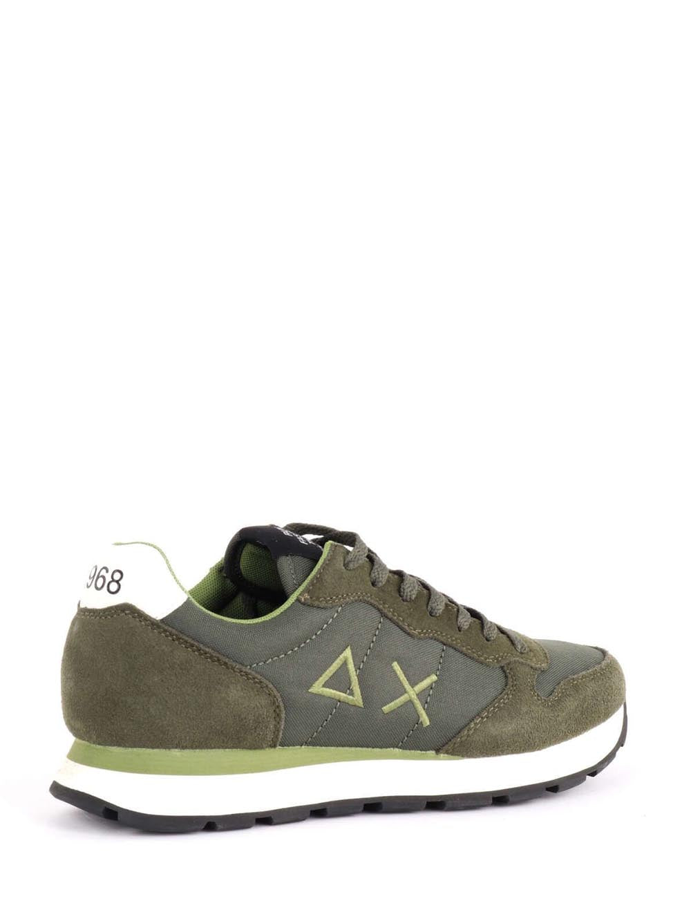 SUN68 Sneaker Uomo Z44101 Tom Solid Verde militare