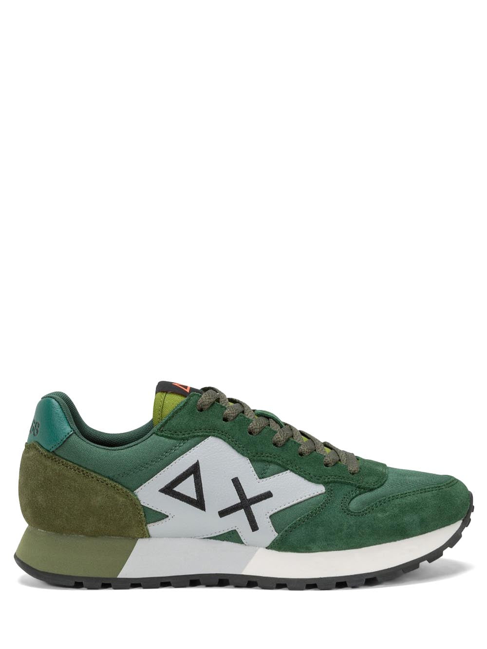 SUN68 Sneakers Uomo Z44113 Jaki Solid Verde inglese