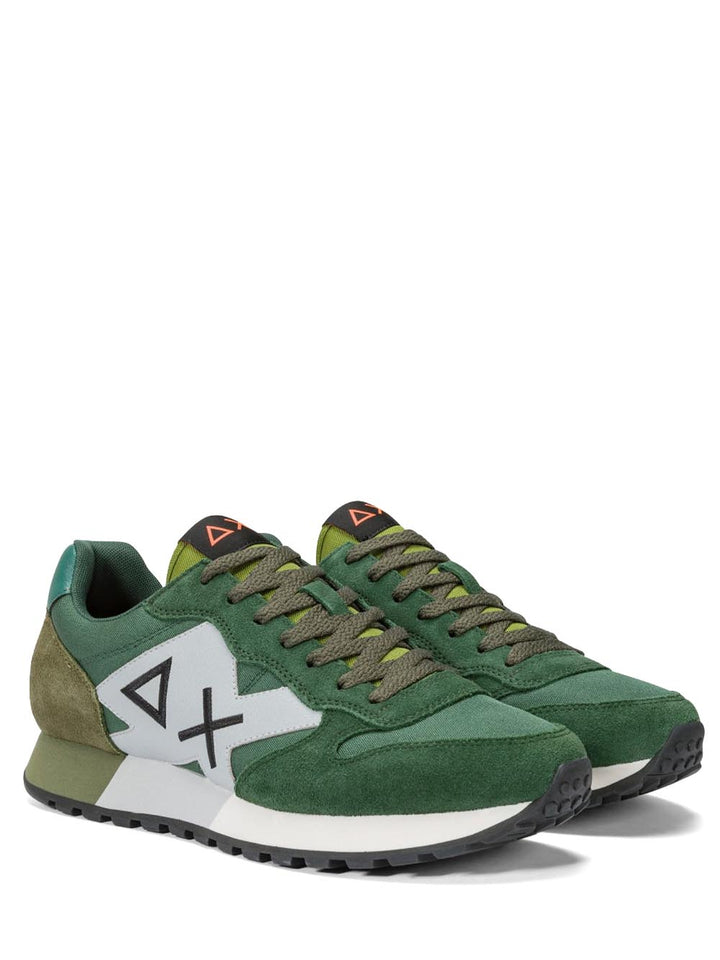 SUN68 Sneakers Uomo Z44113 Jaki Solid Verde inglese