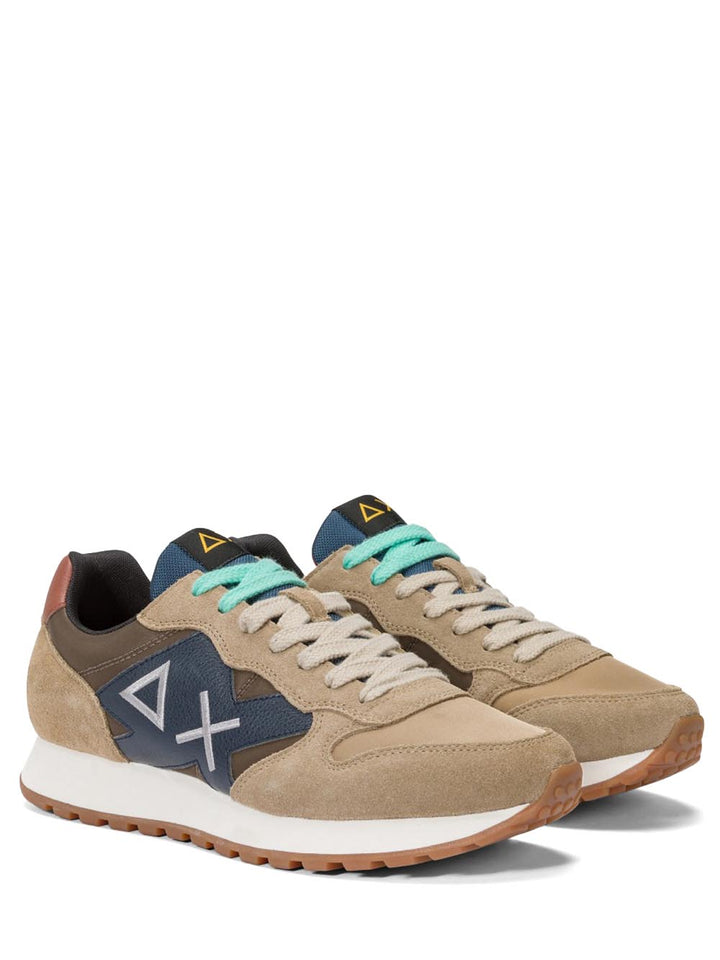 SUN68 Sneakers Uomo Z44114 Jaki Bicolor Beige