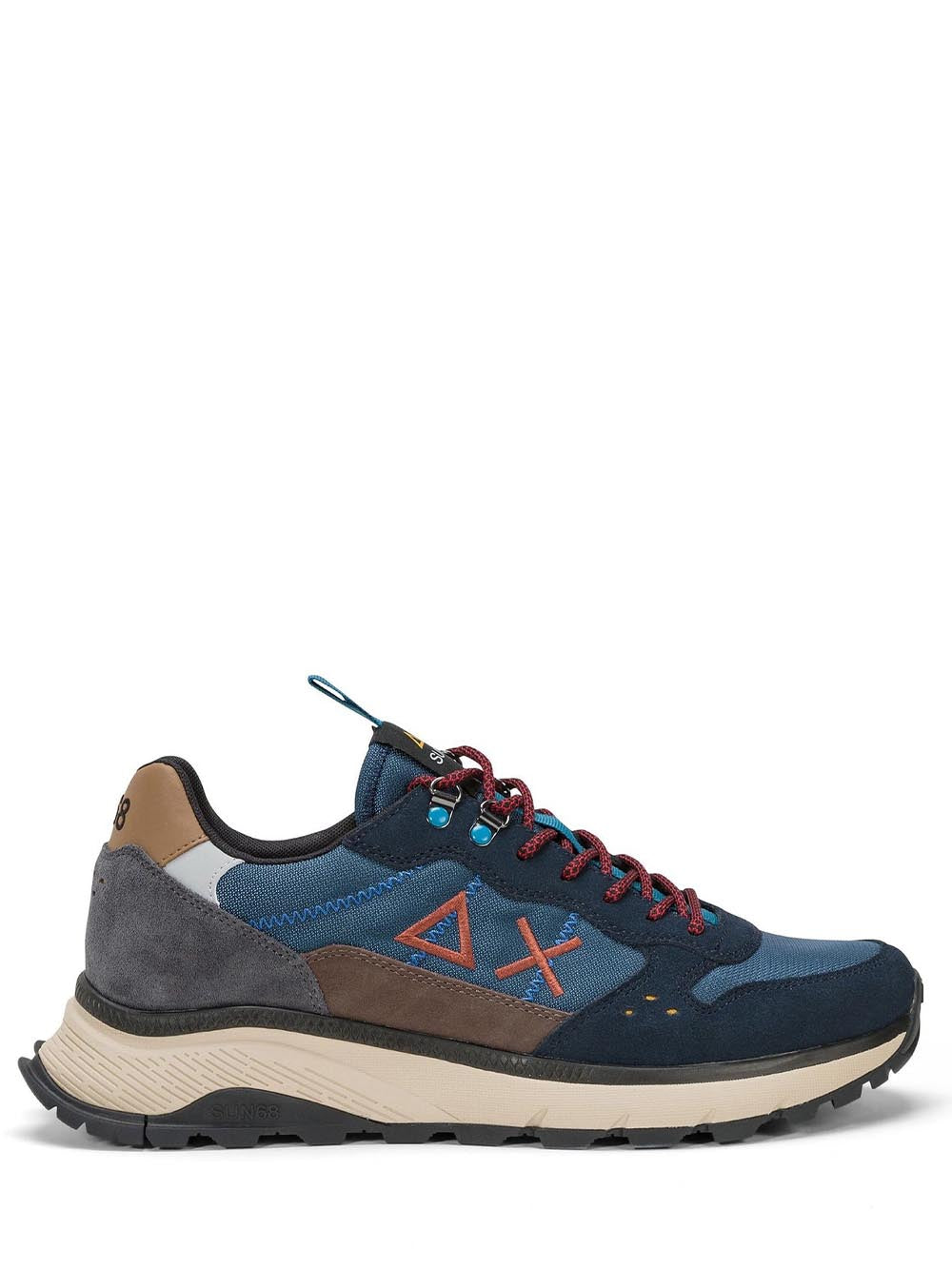 SUN68 Sneakers Uomo Z44128 Fire And Camping Blu