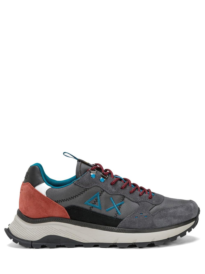 SUN68 Sneakers Uomo Z44128 Fire And Camping Grigio scuro