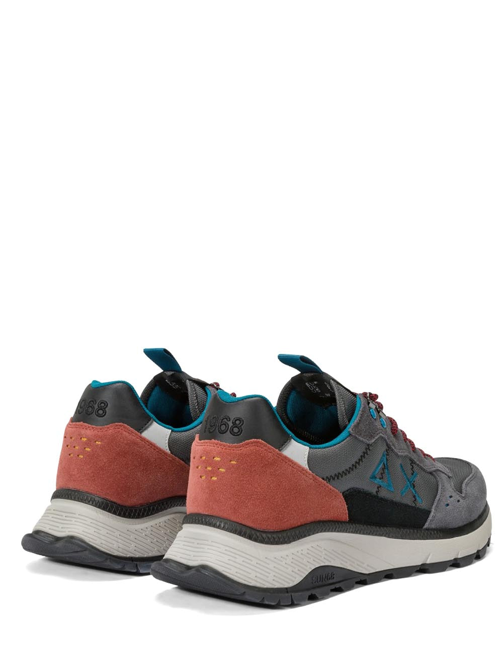 SUN68 Sneakers Uomo Z44128 Fire And Camping Grigio scuro