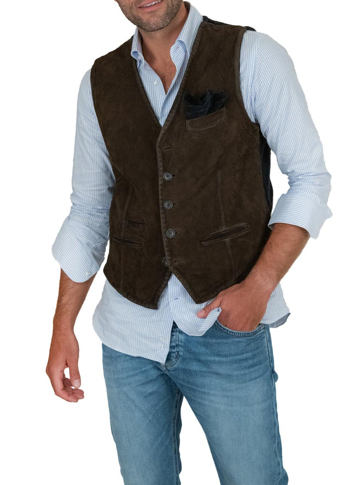 The Jack Gilet Uomo Lorry Marrone