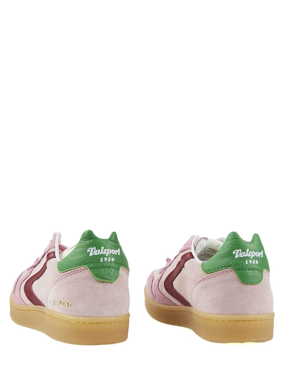 Valsport Sneaker Donna Super Full Suede Vs2319w Rosa/bordeaux/verde