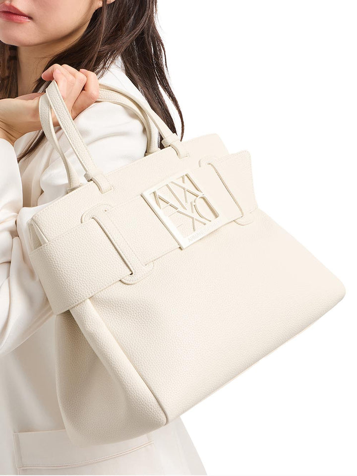 Armani Exchange Borsa a Mano Donna Xw000285 Af11902 Bianco