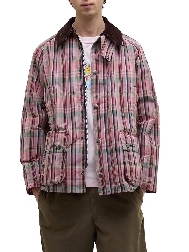Barbour Giubbino Uomo Mca1056pi51 Bedale Madras Madras pink