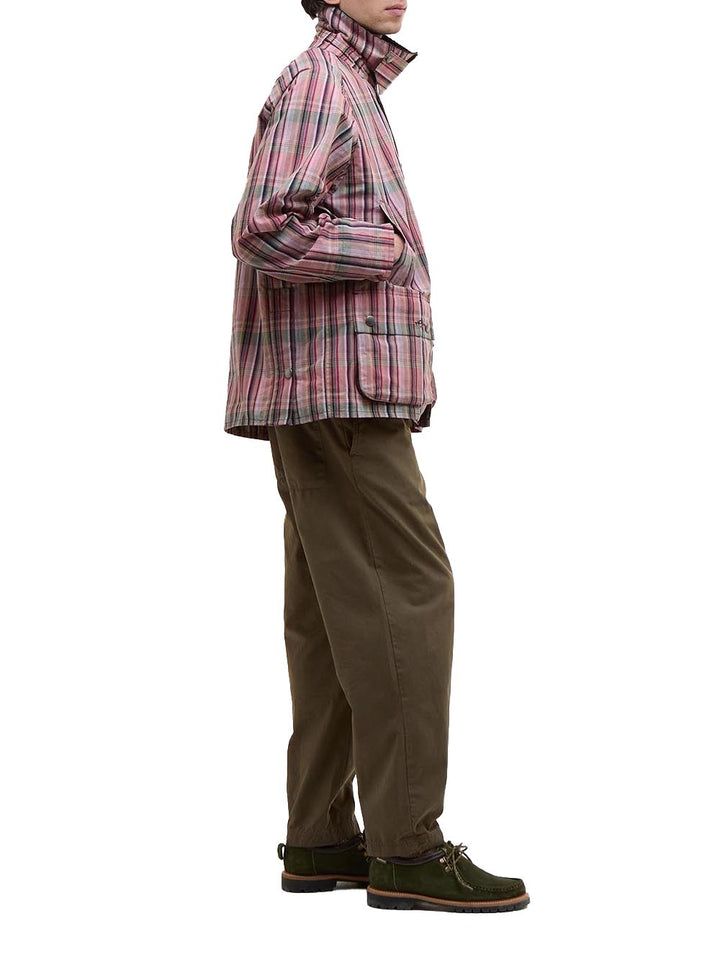 Barbour Giubbino Uomo Mca1056pi51 Bedale Madras Madras pink