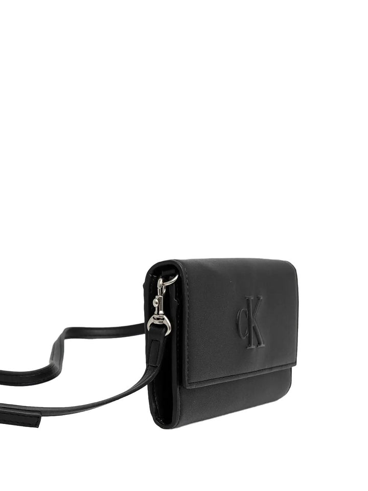 Calvin Klein Borsa a Tracolla Donna Lv04k1006g Nero
