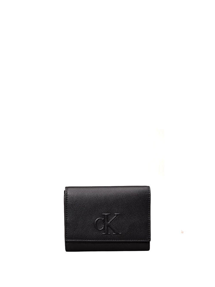 Calvin Klein Portafoglio Donna Lv04k1078g Nero