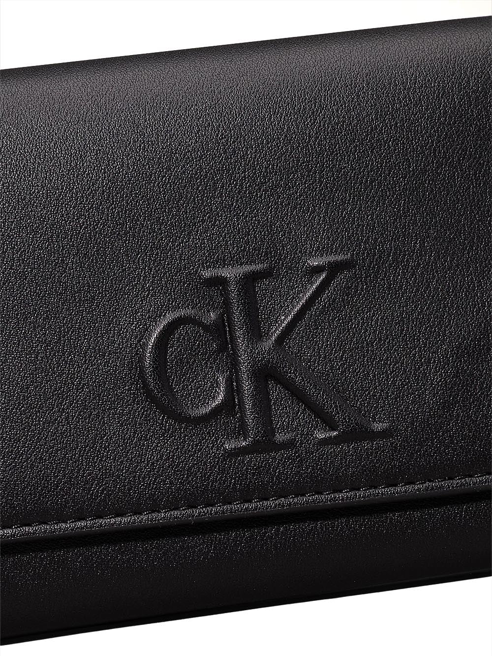 Calvin Klein Portafoglio Donna Lv04k1078g Nero