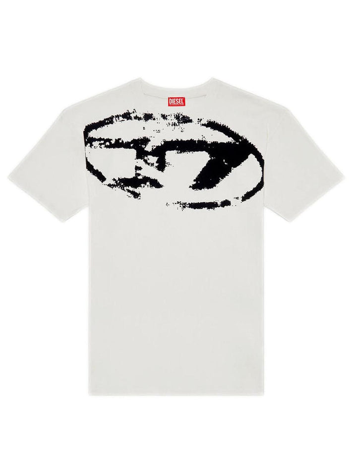 Diesel T-shirt Uomo T-Boxt N14 A13049 Panna nero