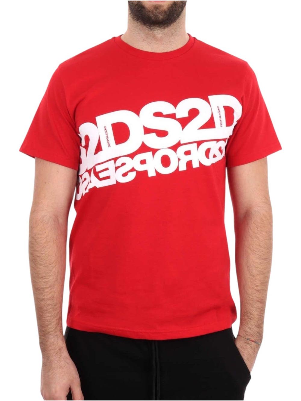 Ds2 T-shirt Uomo Ss25240 Rosso